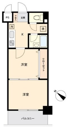 東仙台駅 徒歩4分 1階の物件間取画像